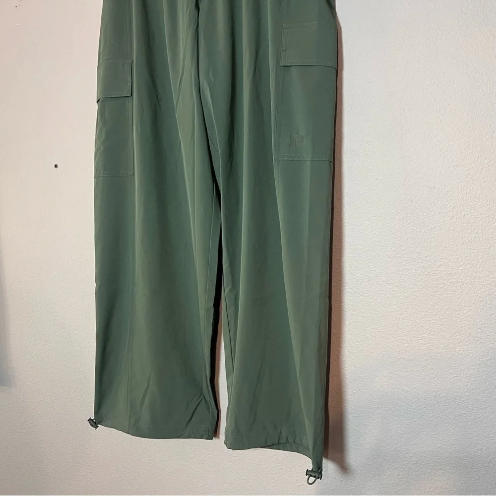 Victoria’s Secret PINK Parachute Cargo Trouser Pants Fresh Forest Green Large - Picture 5 of 13